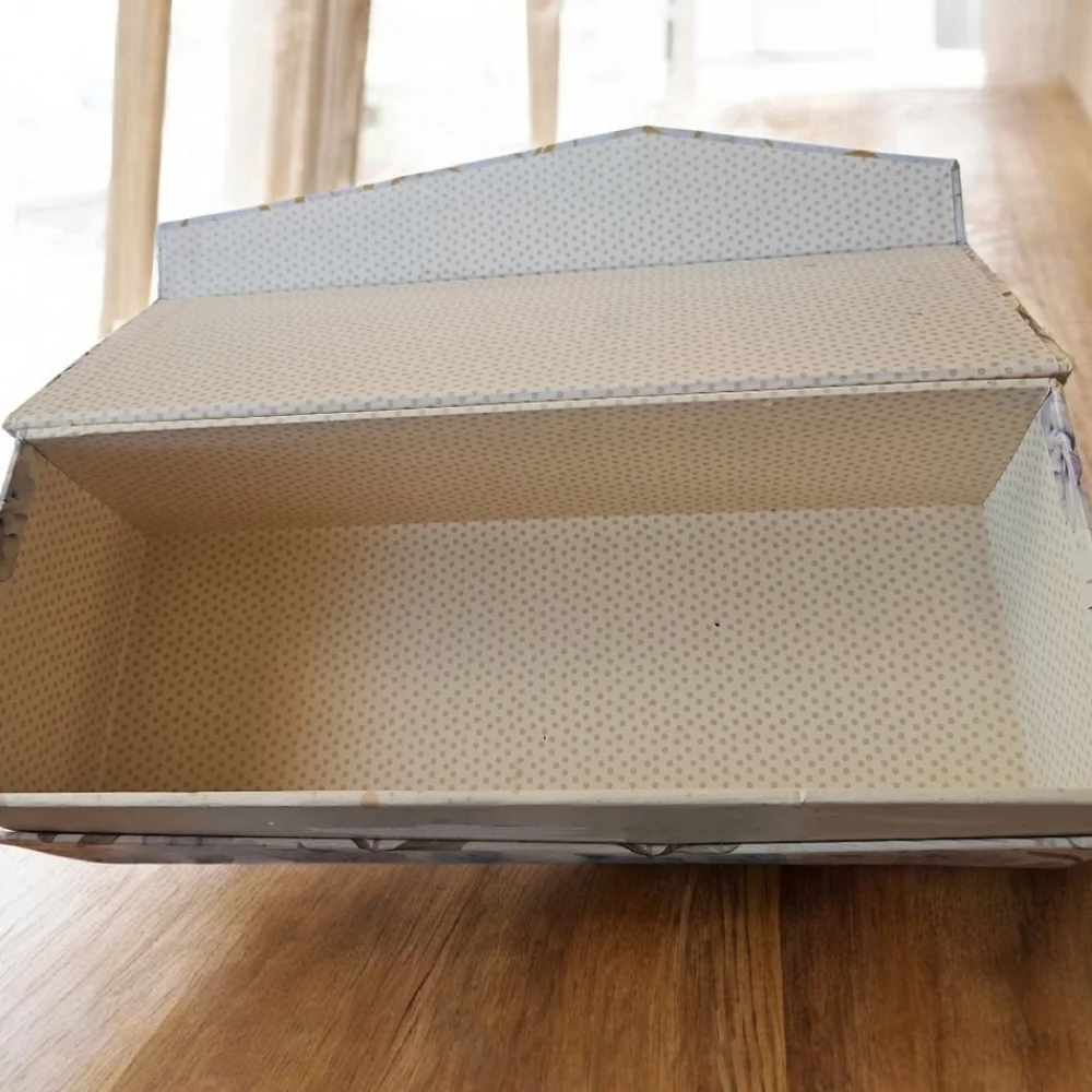 Decorative Storage Box With Gardenias In Good Shape 11.25x4.5